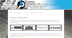 Desktop Screenshot of lakewaypublishers.com