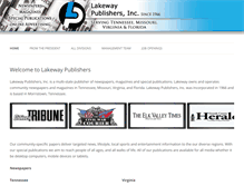 Tablet Screenshot of lakewaypublishers.com